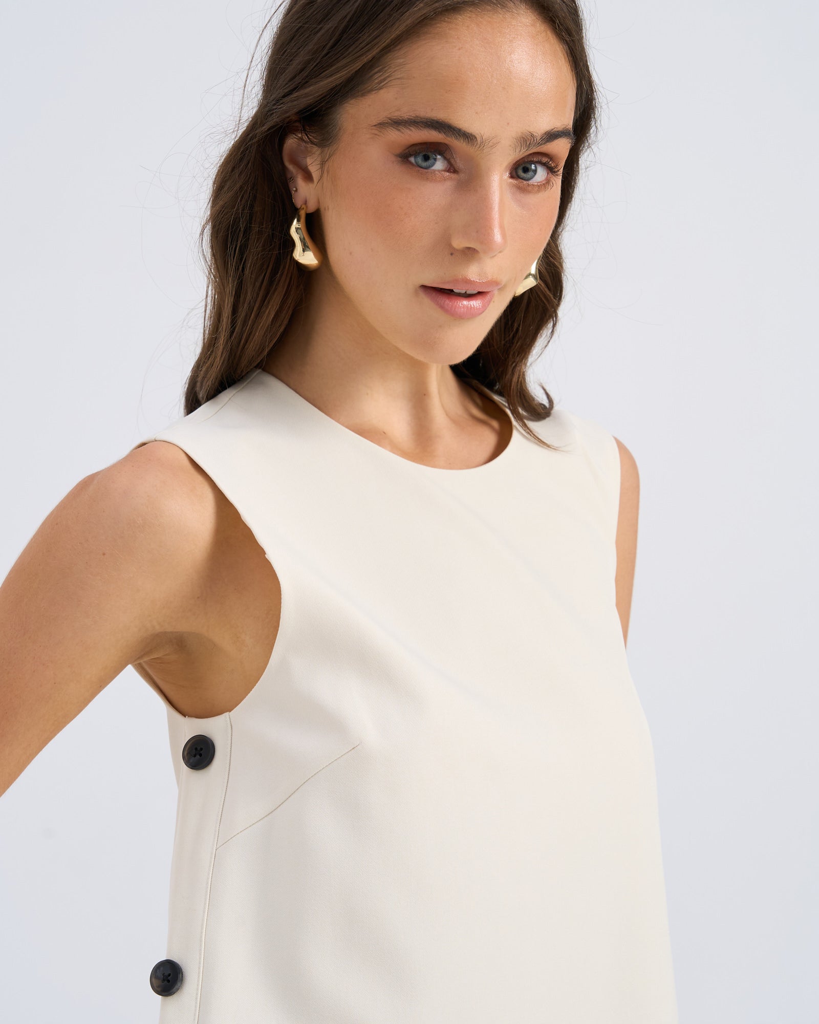 VMFAME BUTTONED MINI DRESS